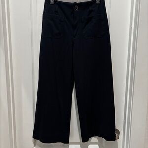 LC Lauren Conrad Navy Wide-Leg Patch Pocket Pants